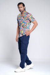 'Captain America'-themed Printed Casual Shirt - Marvel