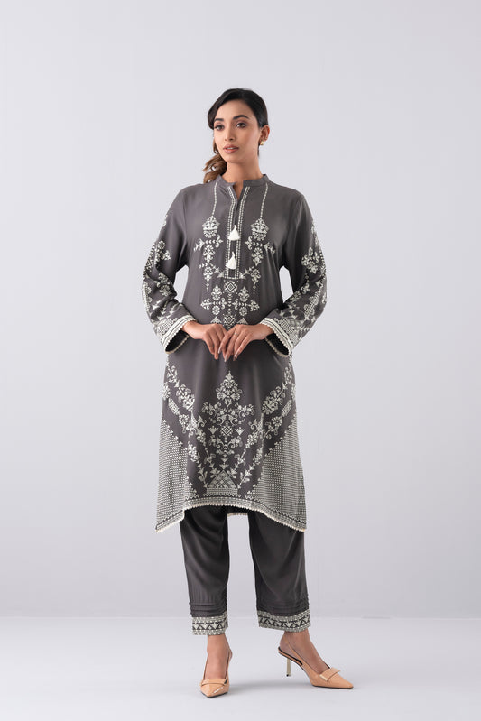 Smart Fit Printed Two-Piece Ethnic Set