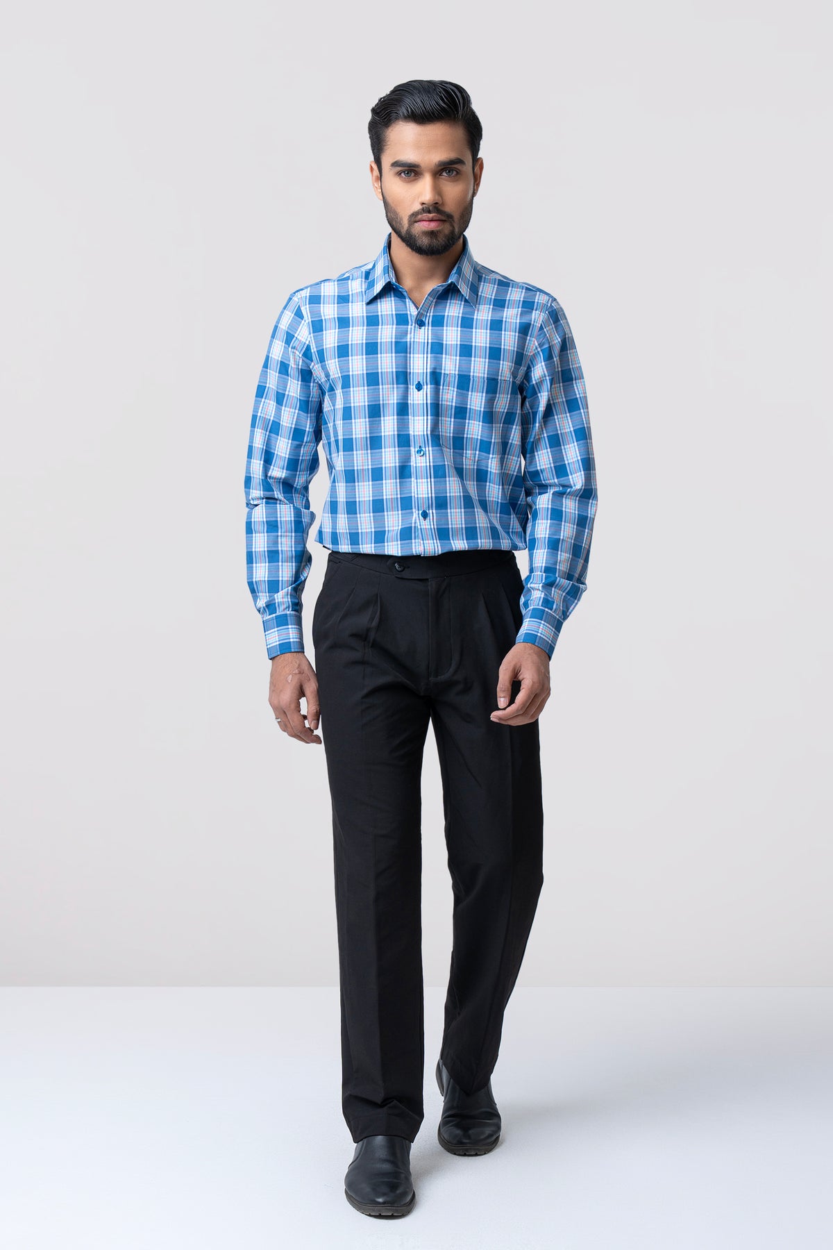 Regular Fit Checkered Templeton Formal Shirt