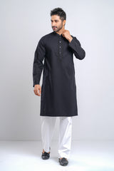 Regular Fit Embroidered Semi-Formal Jacquard Panjabi
