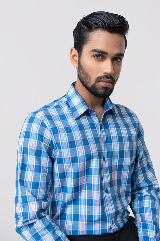 Regular Fit Checkered Templeton Formal Shirt