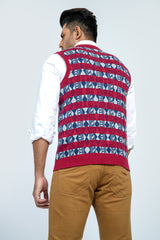 Geo Jacquard Sweater Vest
