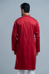 Regular Fit Embroidered Semi-Formal Panjabi