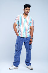 Regular Fit Striped Casual Shirt