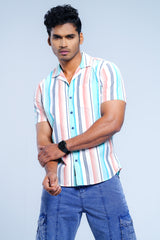 Regular Fit Striped Casual Shirt