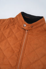 Reversible Quilted Suede/Corduroy Jacket