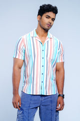 Regular Fit Striped Casual Shirt