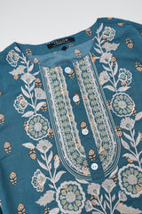 Smart Fit Embroidered Viscose Ethnic Kurti