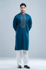 Regular Fit Embroidered Semi-Formal Panjabi