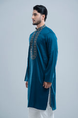 Regular Fit Embroidered Semi-Formal Panjabi