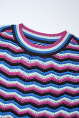 Regular Fit Zigzag-Style Jacquard Sweater