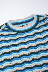 Regular Fit Zigzag-Style Jacquard Sweater