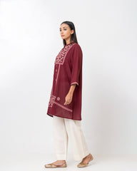 Relaxed Fit Embroidered Ethnic Kurti