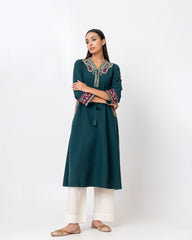 Smart Fit Embroidered One-Piece Ethnic Kurta