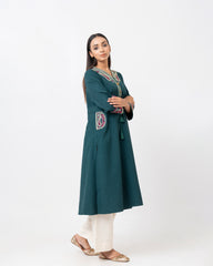 Smart Fit Embroidered One-Piece Ethnic Kurta