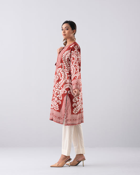 Relaxed Fit Printed One-Piece Lawn Kurta