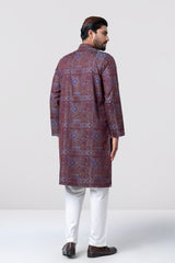 Regular Fit Jacquard Cotton Semi-Formal Panjabi