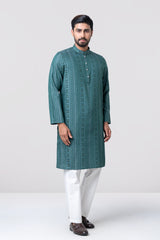 Regular Fit Jacquard Semi-Formal Panjabi