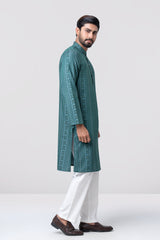 Regular Fit Jacquard Semi-Formal Panjabi