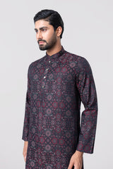Regular Fit Jacquard Cotton Semi-Formal Panjabi