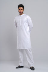 Regular Fit Embroidered Semi-Formal Jacquard Panjabi
