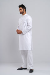 Regular Fit Embroidered Semi-Formal Jacquard Panjabi