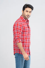 Regular Fit Checkered Casual Shirt