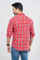 Regular Fit Checkered Casual Shirt