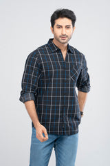 Regular Fit Checkered Casual Shirt