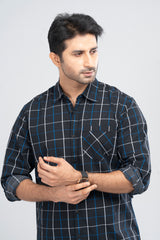 Regular Fit Checkered Casual Shirt