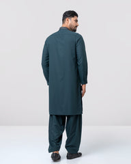 Regular Fit Embroidered Semi-Formal Kabli Set