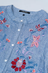 Relaxed Fit Embroidered Casual Shirt