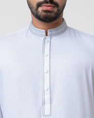 Regular Fit Embroidered Semi-Formal Kabli Set