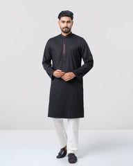 Regular Fit Embroidered Semi-Formal Panjabi