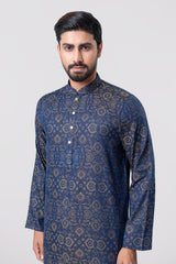 Regular Fit Jacquard Cotton Semi-Formal Panjabi