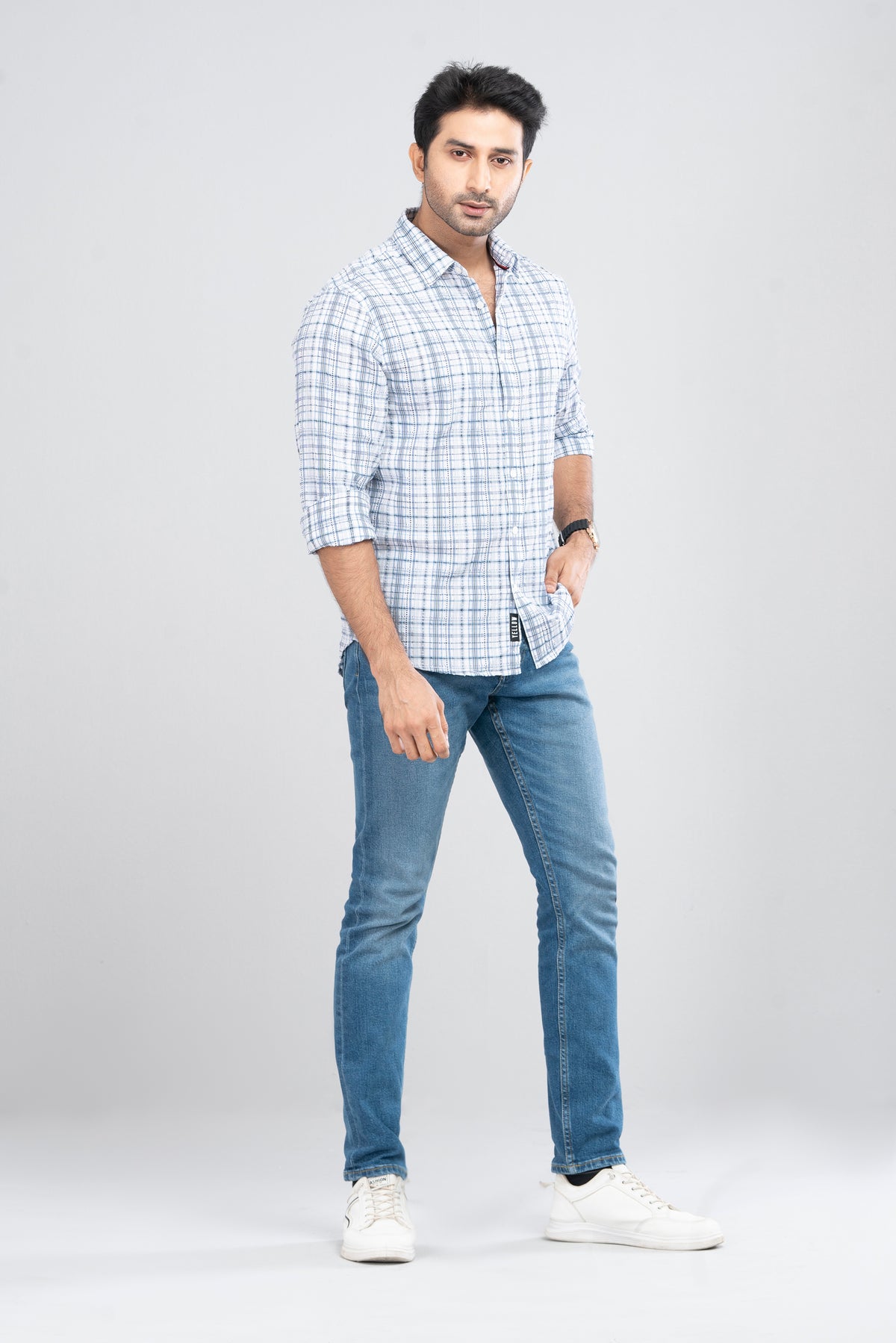 Regular Fit Checkered Casual Shirt