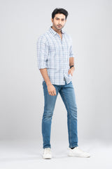 Regular Fit Checkered Casual Shirt
