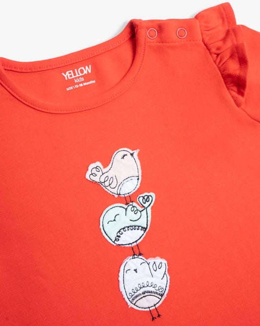 Newborn Girls' T-Shirt (0-6 Months)