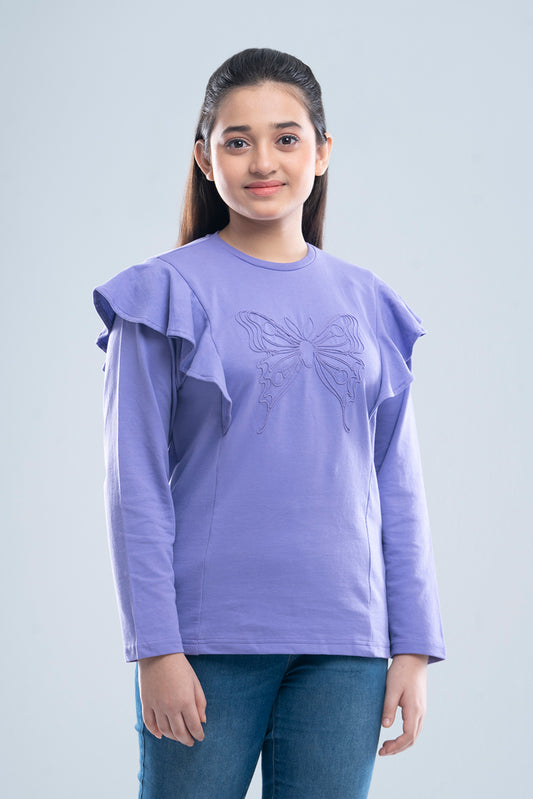 Junior Girls Knit Fashion Top (10-14 Years)