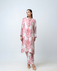 Women's Printed Two-Piece Ethnic Set