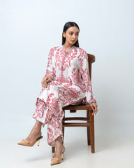 Women's Printed Two-Piece Ethnic Set