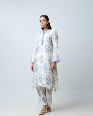 Women's Printed Two-Piece Ethnic Set