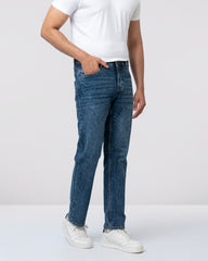 Straight Fit Blue Jeans