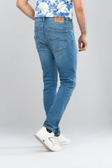 Slim Fit Mid Blue Jeans