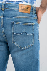 Slim Fit Mid Blue Jeans
