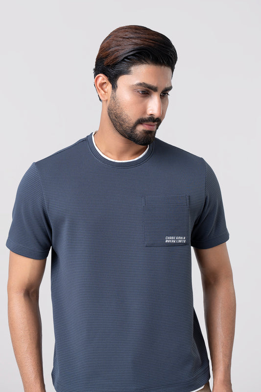 Relaxed Fit Jacquard T-Shirt - Athleisure