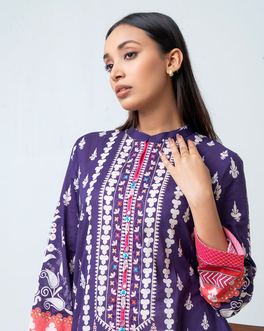 Smart Fit Embroidered One Piece Lawn Kurti