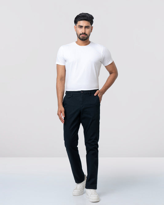 Regular Fit Solid Chinos