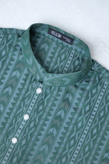 Regular Fit Jacquard Semi-Formal Panjabi