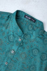 Regular Fit Jacquard Cotton Semi-Formal Panjabi